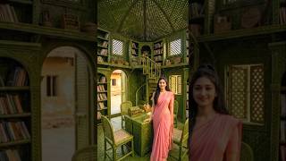 Beautiful Village Girl Builds a Luxury Library from Coconut Leaves | Incredible Handmade Masterpiece