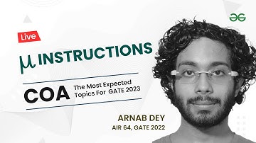 COA | µ-instructions | The Most Expected topics for GATE 2023