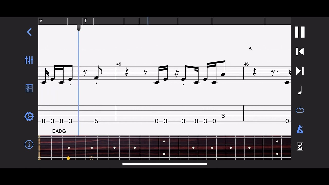Airbag Radiohead (Bass Tabs Guitar Pro Playthrough) YouTube