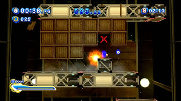 Sonic Generations 100% Walkthrough [Missions] - Speed Highway Modern - Drill Baby Drill!