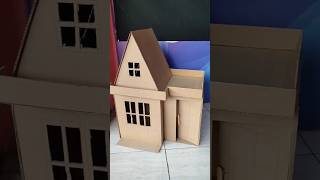 miniature house from cardboard #house #toyhouse #barbie #minimalisthouse #home #tutorial #cardboard