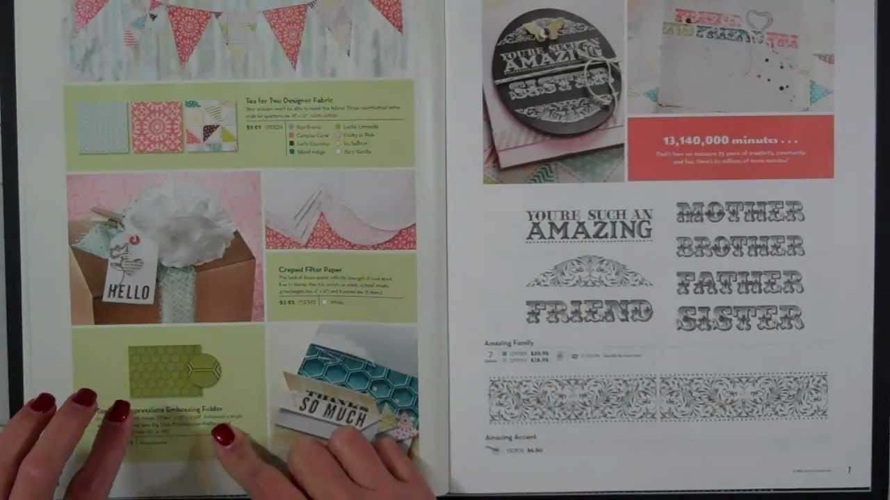 Stampin' Up! Spring 2013 Catalog Tour YouTube