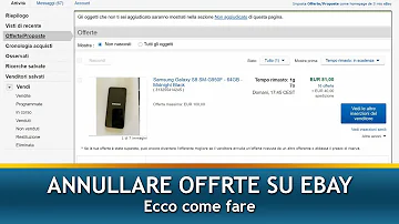 Come si ritira l'offerta su eBay?