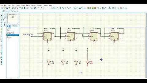 Simulación del funcionamiento de dos semaforos-PROTEUS