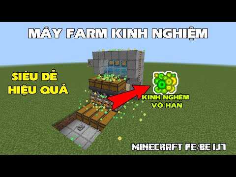 Cách Làm Máy Farm Kinh Nghiệm Trong Minecraft PE Và BE 1.17 ||Minecraft Tutorial||HTV Gamer