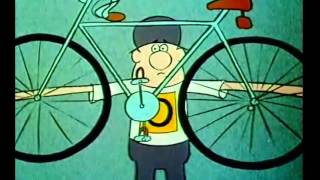 Funny Cartoon About A Race Bikes For Adults