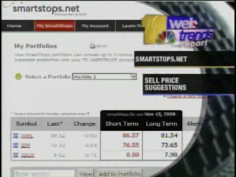 You have probably watched your investment value sharply decline in 2008: it does NOT have to be this way! SmartStops is a breakthrough free service that allows you to powerfully monitor and protect your stocks and ETF against downtrends. Signing up is easy as 1 2 3 and free for up to 3 stocks or ETFs. SmartStops monitors your portfolio 24/7 and alerts you if your stocks are at risk, giving you the peace of mind that you deserve. Sign up for a Free account today and stop worrying: we monitor for you 24/7 SmartStops has a Short and/or Long-term indicator, plus a Quick Alert Email, all of that for Free. What do you prefer? Receive a quick email alert or a margin call? SmartStops as also a Broker Link with TD Ameritrade: a State-of-the-Art monitoring and decision center: the power of SmarStops, plus the ability to automatically protect your stocks against unforeseen losses and all the tools and knowledge of TD Ameritrade: Learn more about all the perks and advantages at www.smartstops.net Sign up NOW! Its FREE Go to www.smartstops.net Select register top right Click on free 3 stocks portfolio This video is an excerpt of WebTrends Report with John Sanders (C) Hearst Argyle Television