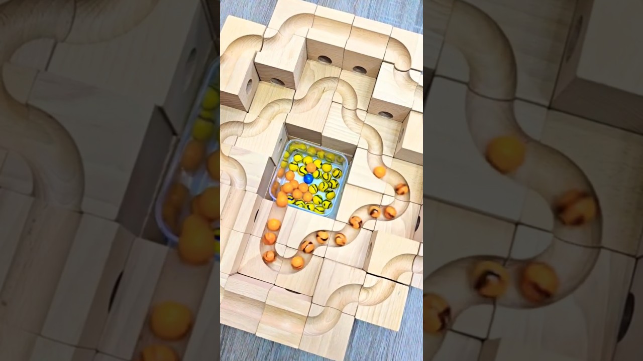 Watch "Orange Marble Running on the Track | Relaxing Marble Race"