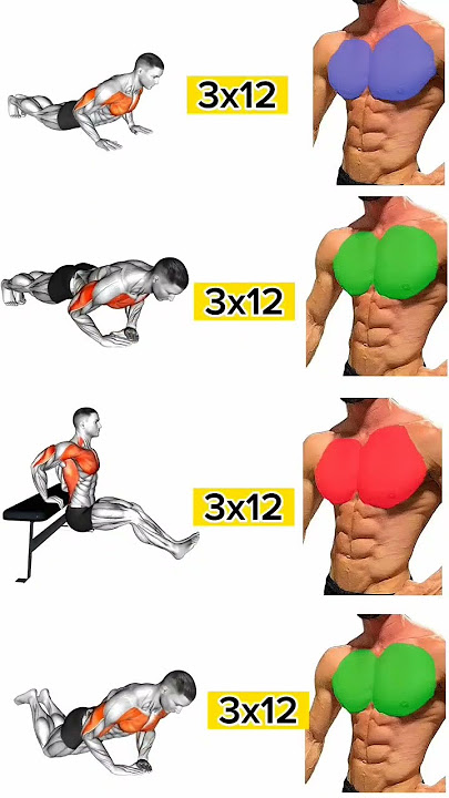ULTIMATE At Home Chest Workout - NO Equipment Upper, Lower, Middle Exercises #pushupsworkout