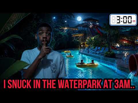 I SECRETLY Lived AT The WaterPARK AT 3AM..