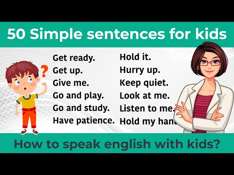 بچوں کے لیے 50 آسان جملے || بچوں کے لیے بولی جانے والی انگریزی || روزانہ استعمال ہونے والے انگریزی جملے