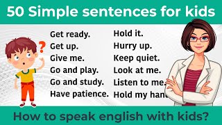 50 Simple sentences for kids || Spoken English for kids || Daily use English sentences screenshot 4