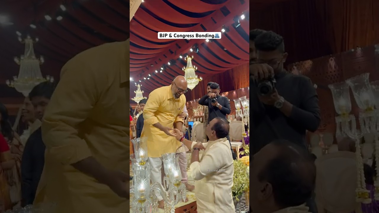 BJP MP Dharmapuri Arvind Attended Komatireddy Venkat Reddy Daughter Wedding 