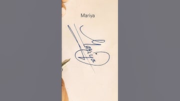 Mariya name Signature Style//Best Signature idea #Viralshort