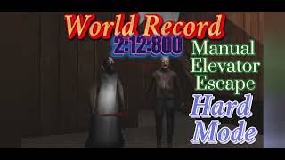Granny 2 Return - Hard Mode Manual Elevator Escape Speedrun World Record 2:12:800 (Glitchless)