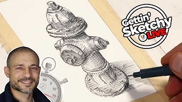 Pen and Ink Still Life Drawing - Gettin