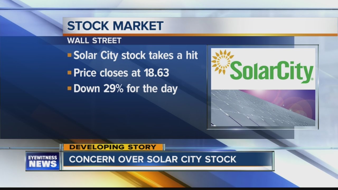 SolarCity Stocks Drop