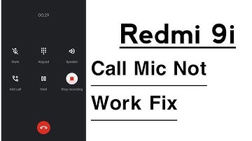 Redmi 9i Calling Mic Not Working Problem Solve