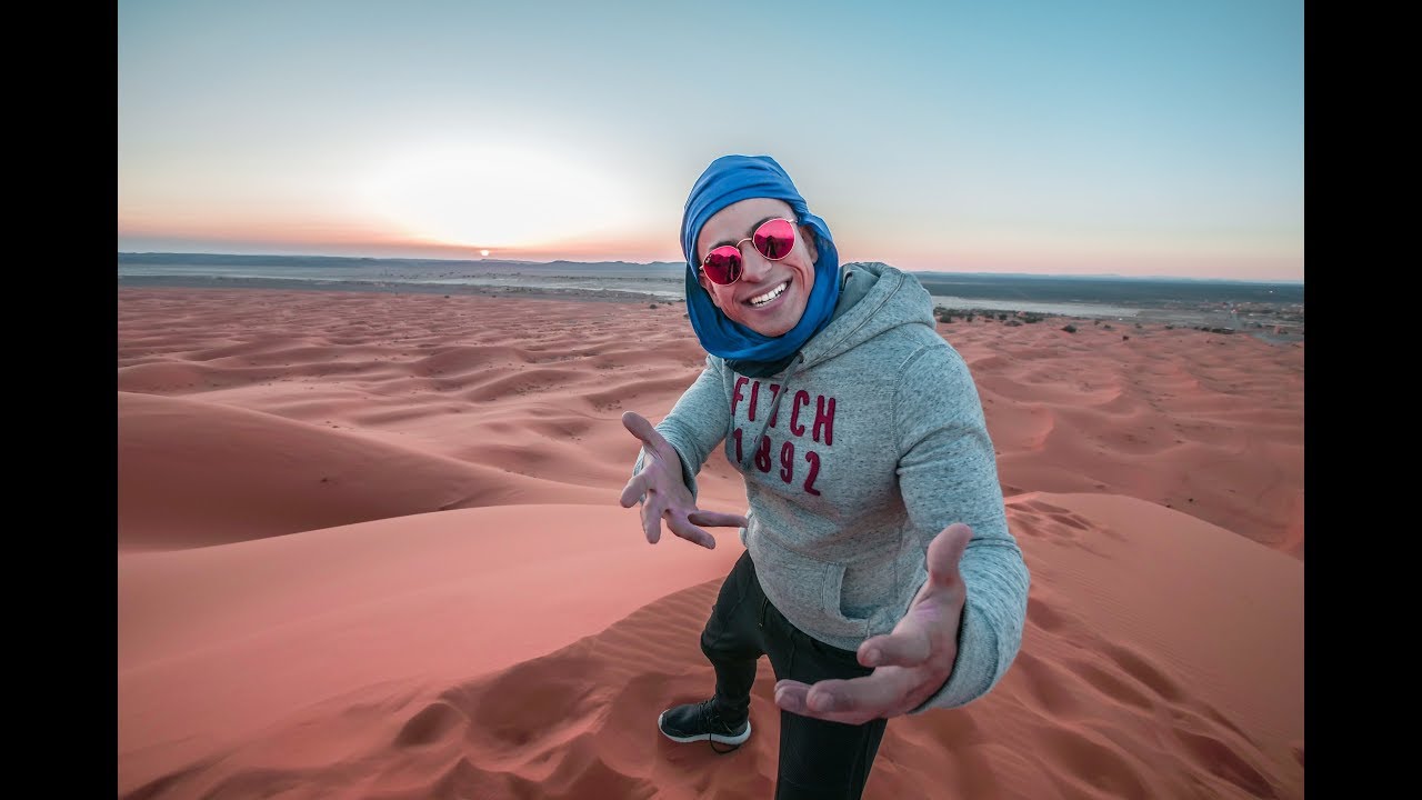 VLOG 49 - AU SOMMET DE LA GRANDE DUNE - طه ايسو على أعلى قمة في صحراء مرزوكة