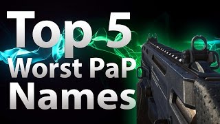 TOP 5 Worst Pack a Punch Names in 'Call of Duty Zombies' - Black Ops 2 Zombies, COD BO & WaW