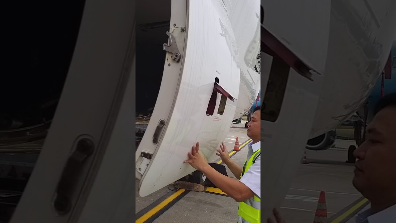 EMBRAER 190 CARGO DOOR OPERATION YouTube