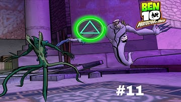 Ben 10 Protector of Earth (PSP) Walkthrough Part-11 (Ghostfreak Boss Fight)