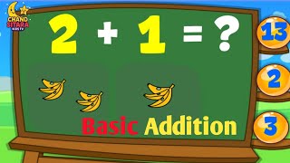Basic Addition for kids// addition for nursery, lkg, ukg