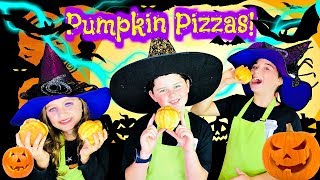 How to Make OOZING PUMPKIN PIZZAS! | Fun Kids PIZZA RECIPE