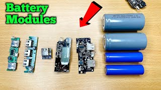 Different Types of Power Bank module with Fast Charging With lithium battery @Electronicsproject99