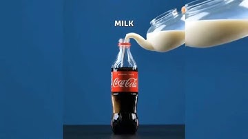 Coke vs Milk Experiment Went Wrong😜|Wait till End|#shorts #simplywaste2022 #cokeexperiment  #ttf