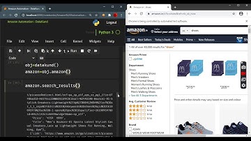 Amazon Product Search Results | Free Tool - Python , DataKund