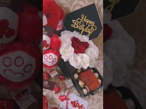 هدية رائعة عيد ميلاد ورود شوكولاتة محفظة للرجال