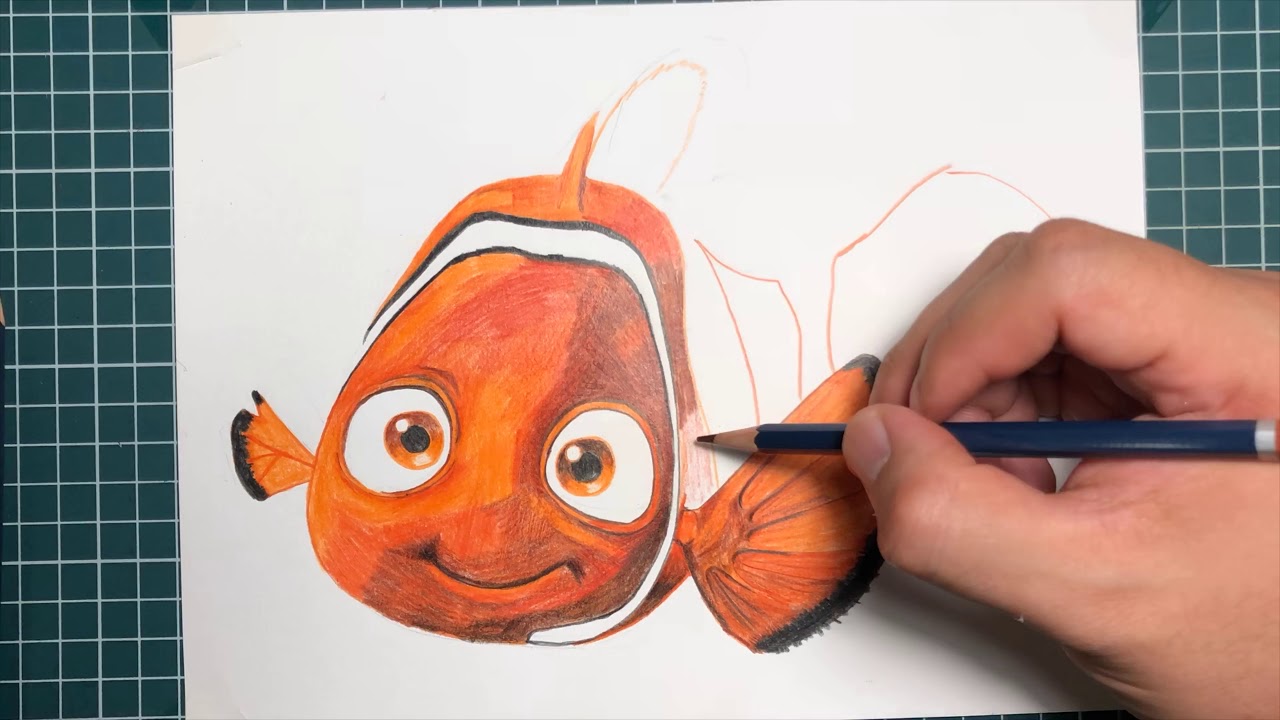 디즈니 '니모를 찾아서' 에 니모 그림 그리기 (Drawing Nemo of