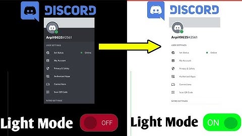 How to turn ON/OFF LIGHT MODE in Discord.