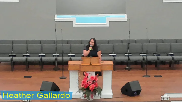Heather Gallardo singing
