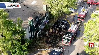 Families Displaced After Fire Damages Units At Silver Creek Apartments In Tulsa