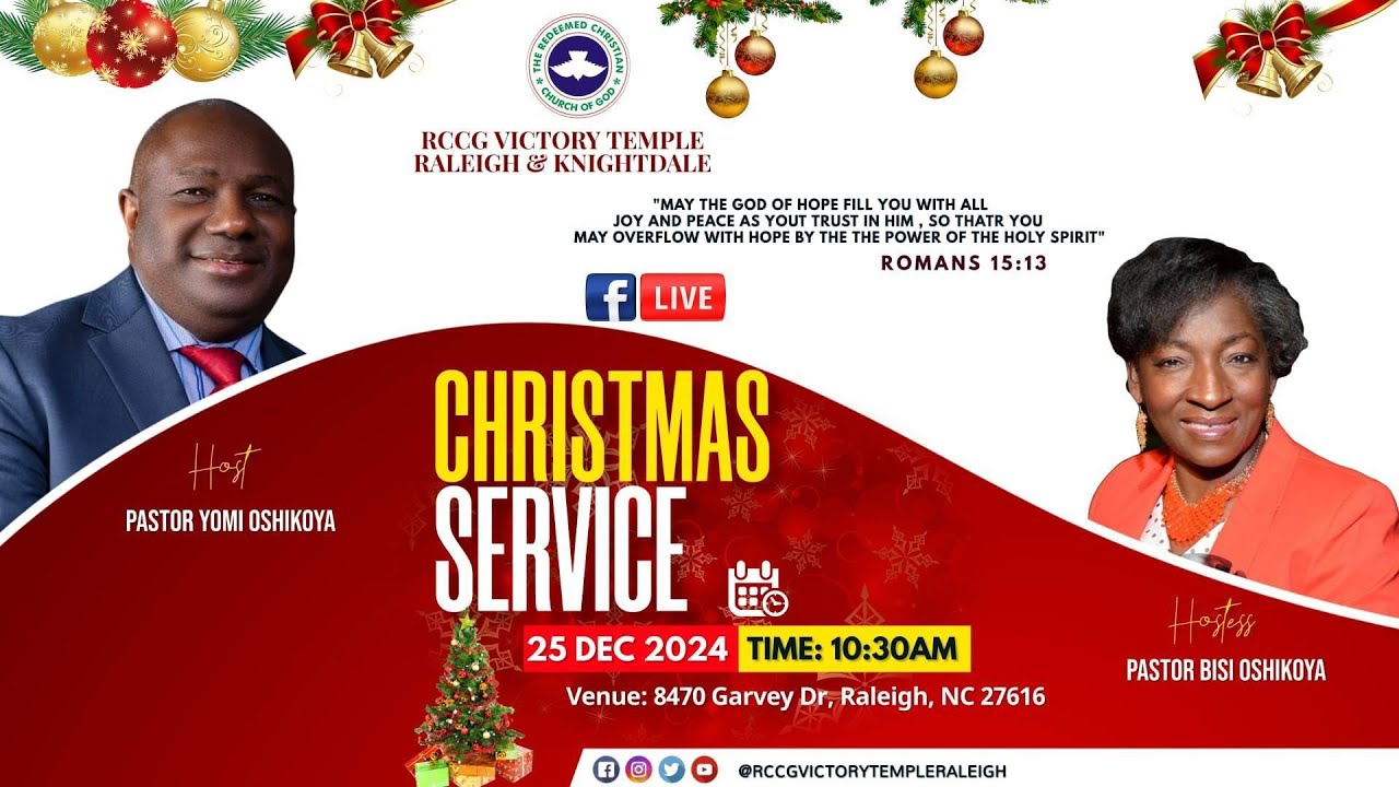 Christmas Service Program Rccg RCCG Victory Temple Raleigh || Christmas Service || Dec 25th, 2024 ...