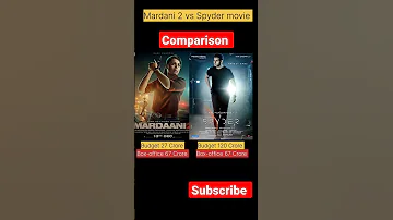 Mardaani 2 Vs Spyder Movie Comparision || Box Office Collection #shorts #short #viral #ytshorts