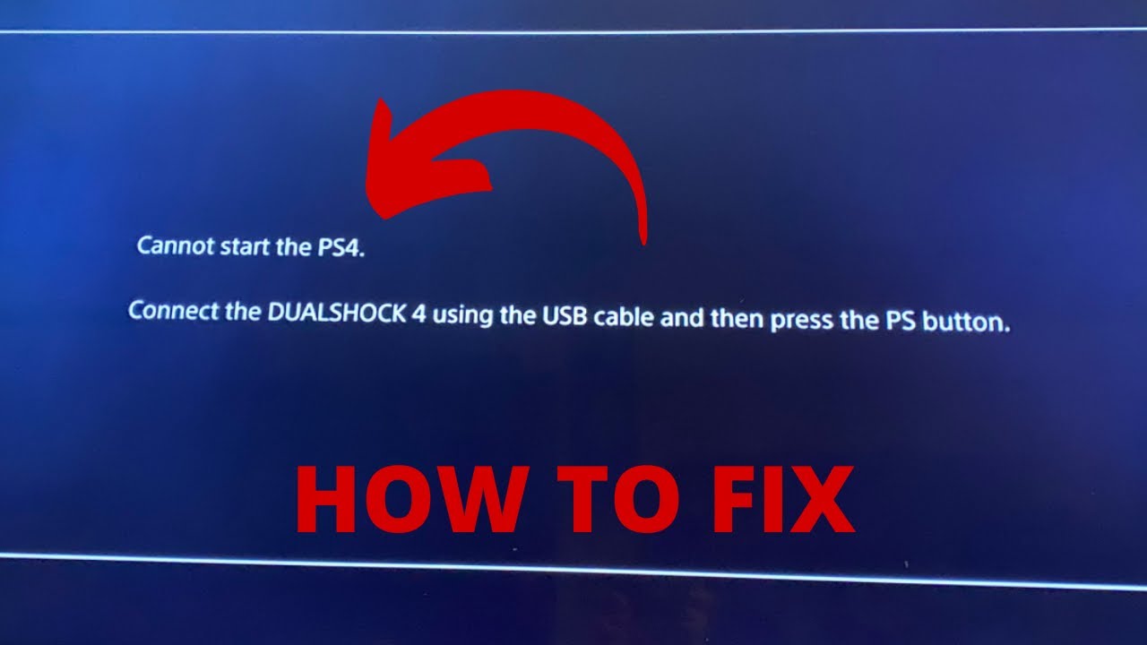  Update  PS4를 시작할 수 없음-안전 모드 루프-해결 방법