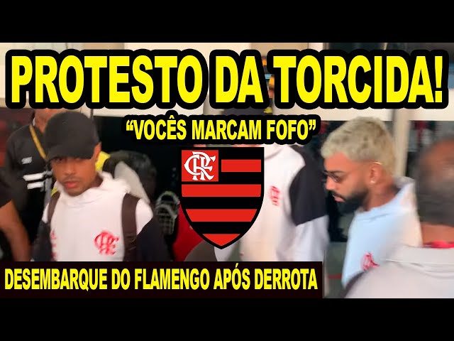 PLANTÃO URGENTE! FLAMENGO DESEMBARCA NO RIO DE JANEIRO APÓS DERROTA COM PROTESTOS DA TORCIDA! E+ class=