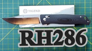 TIGEND RH286 G10 D2, Old school budget piece with excellent action, solid lock up #knifereview
