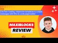 Maxiblocks review demo  tutorial i create responsive fastloading webpages