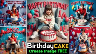 How To Make Birthday (Cake) Bing Image Creator Free Ai | Swap Your Face Ai | Microsoft Tool Ai screenshot 2