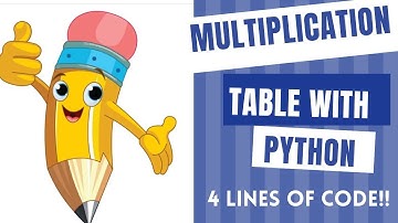 Multiplication table for any number With Python!!