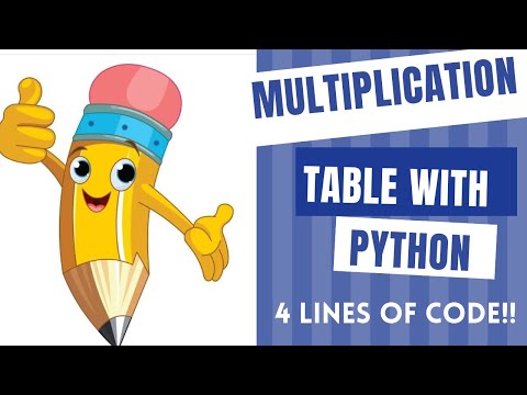 Multiplication table for any number With Python!!