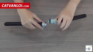 Hướng dẫn nối ống ruột gà lõi thép luồn dây điện với nhau bằng đầu nối kín nước