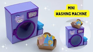 DIY MINI PAPER WASHING MACHINE / Paper Craft / 3d Paper WASHING MACHINE  For doll house / miniature by World Of Art And Craft 1,263 views 1 month ago 4 minutes, 10 seconds