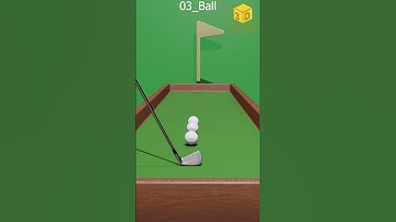 Golf Satisfaction Reel | Rigid Body Physics in Blender | Satisfying 3D Animation #physics #clips