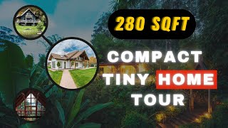 Space Saving 280sqft Tiny House Interior // Wolf Den Cabin