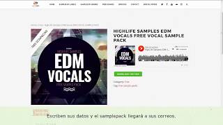 FREE SAMPLEPACK: EDM Vocals HighLife Samples FREE SAMPLEPACK: EDM Vocals HighLife Samples